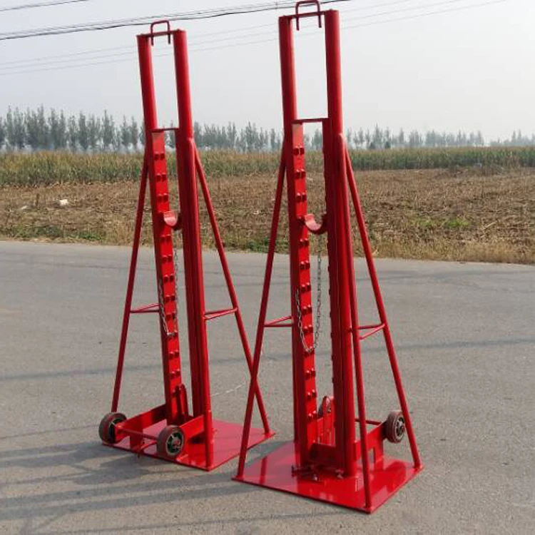 Cable Drum Jacks are designed for use with large capacity drums and feature a multi position sliding carriage for maximum