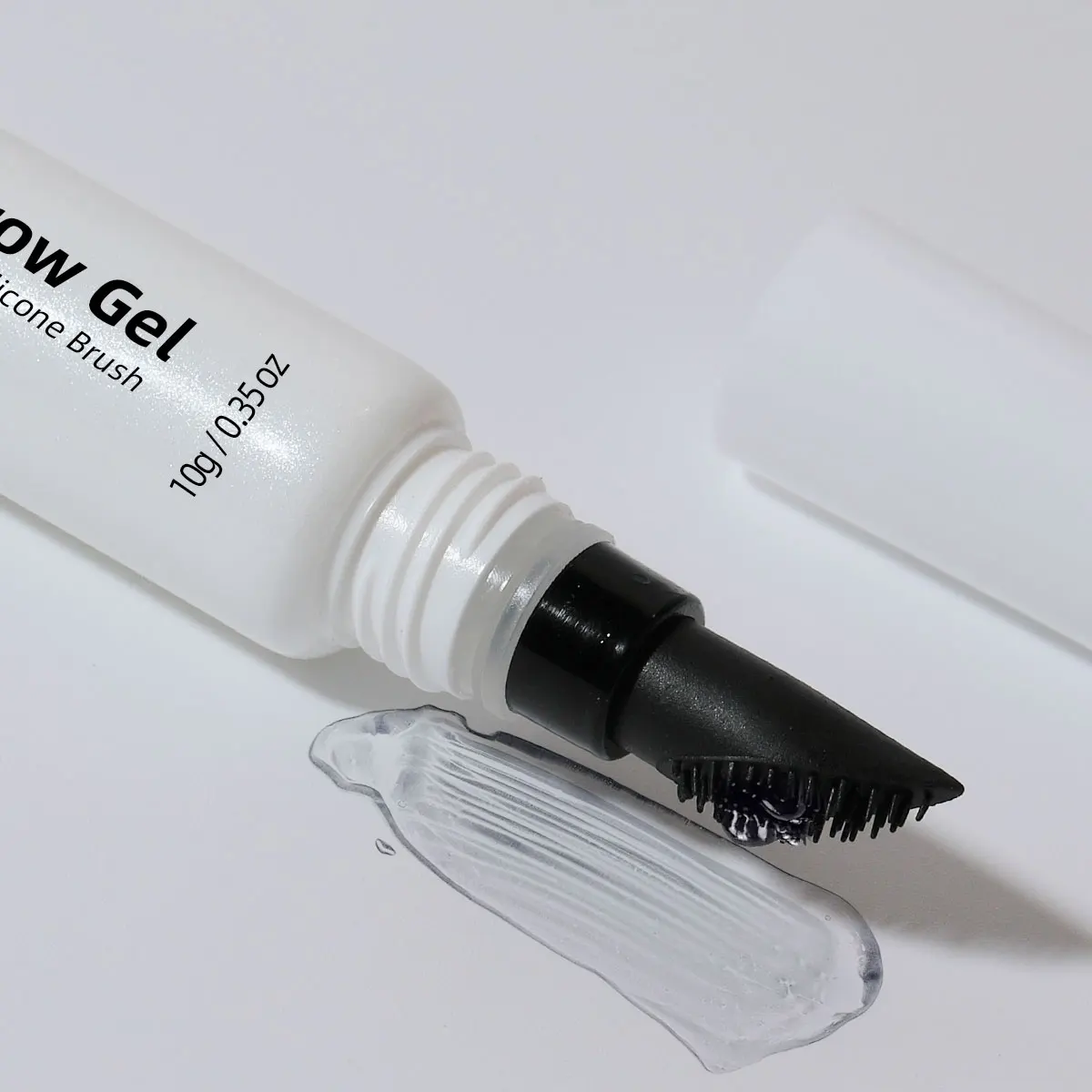 Nutritive Colorless Natural Custom Clear Eyebrow Gel Organic Liquid With Silicone Brush Transparent Eye Brow Gel