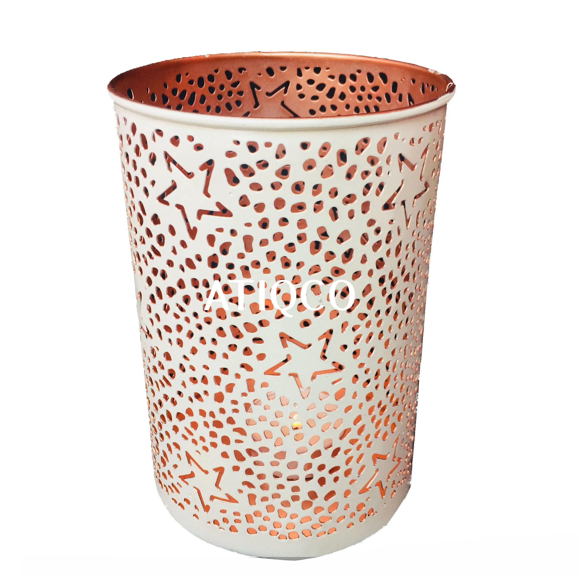 Taper Design Pink Iron Votive Flower Design Pink Metal Candle Holder Stylish & Modern Type Candle Holder Hot Selling Votive
