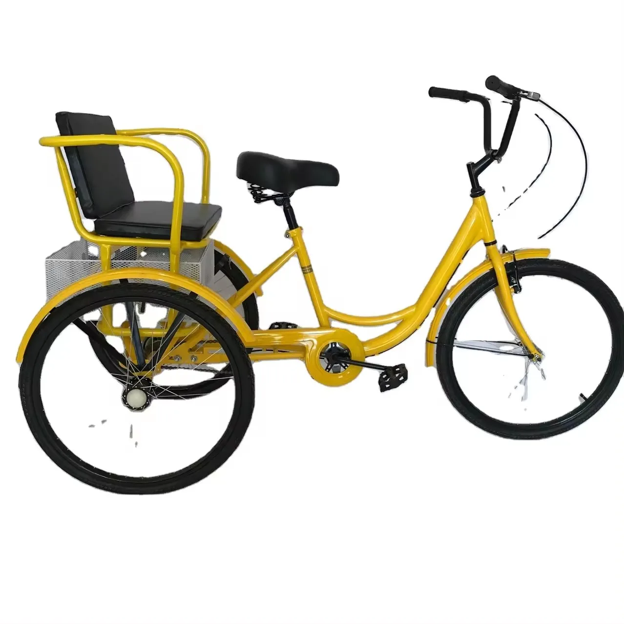 Adult tricycle bike manufacturer wholesale classic 3 wheels bike three wheels bicycles with rear basket