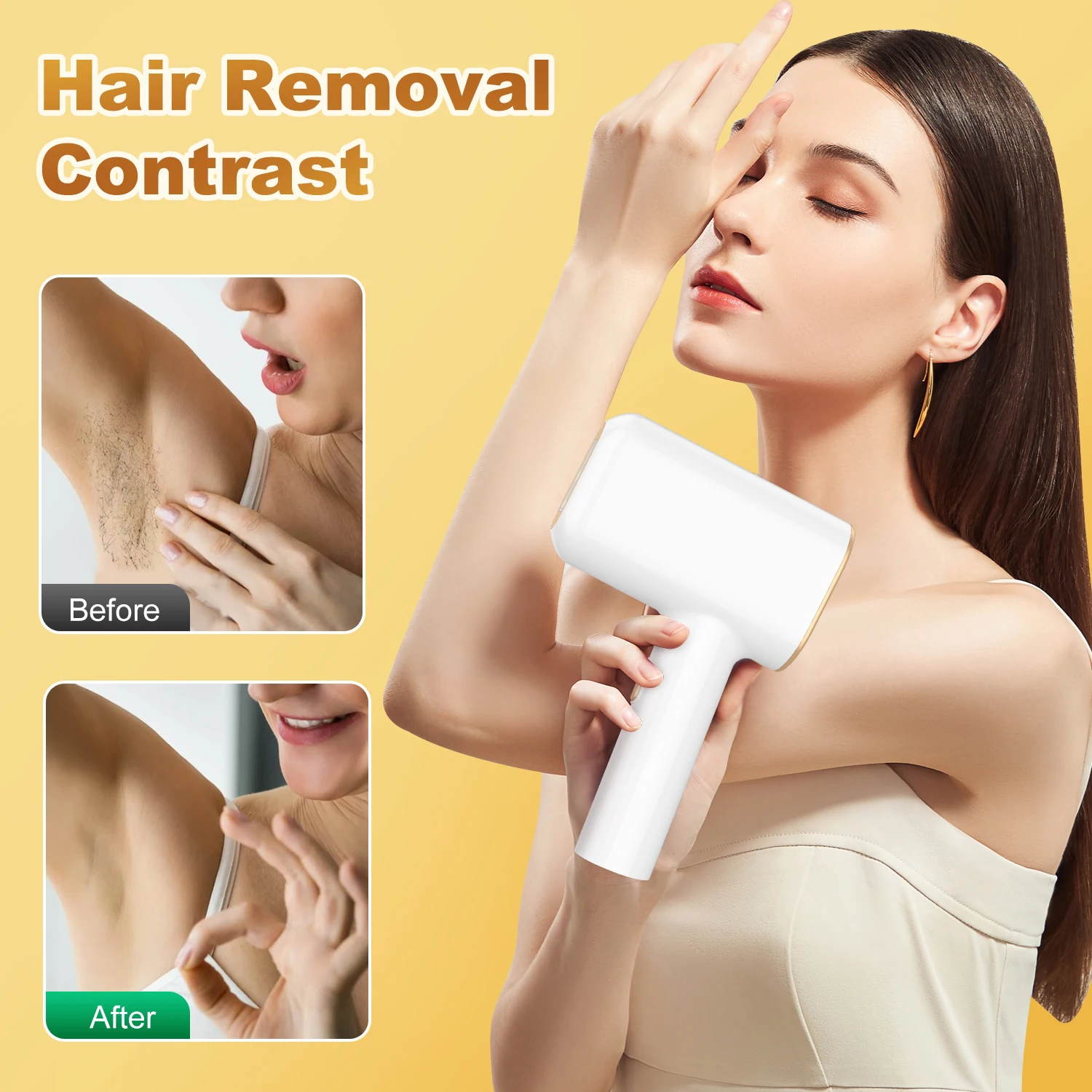 New Permanent Hair Removal IPL Hair Removal Technology Ice Cooling For Home Use Best Handheld IPL Hair Removal Upgraded Device