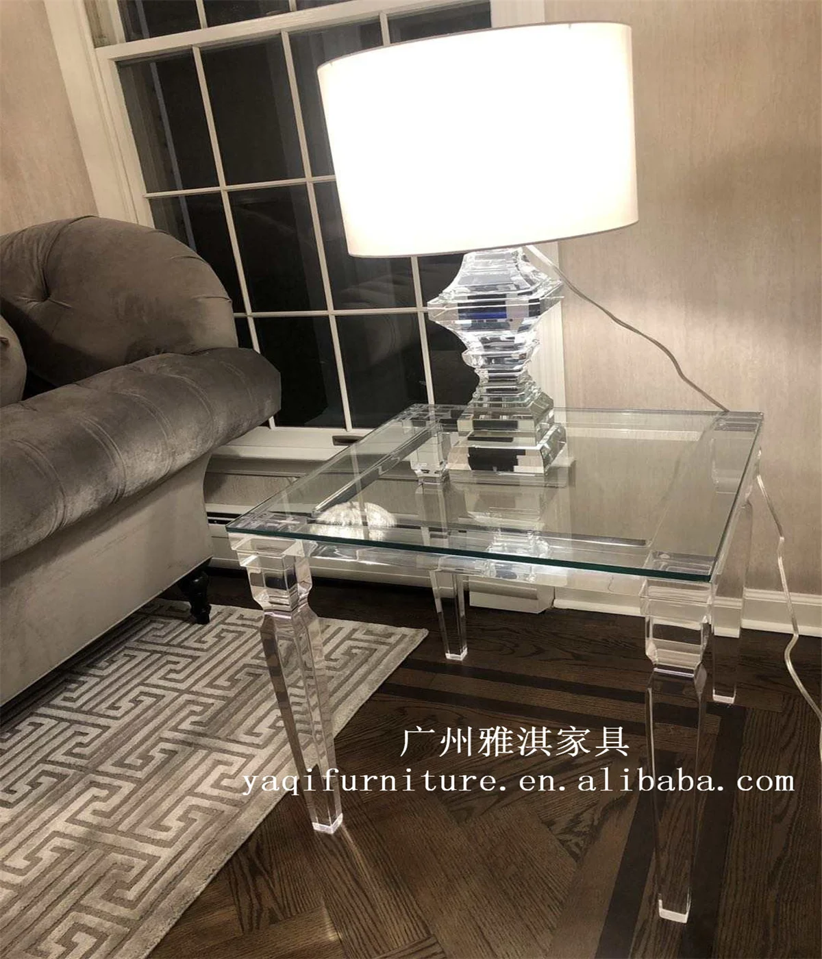 Factory price Modern Design Bedroom Furniture Well-Looking Modern Design Acrylic Bedside Table Acrylic Console Table