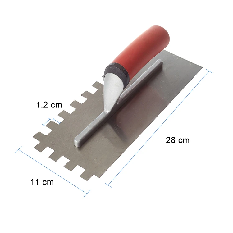 
Дешевый квадратный зубчатый мастерок для крупноформатной плитки, садовый мастерок для установки плитки 