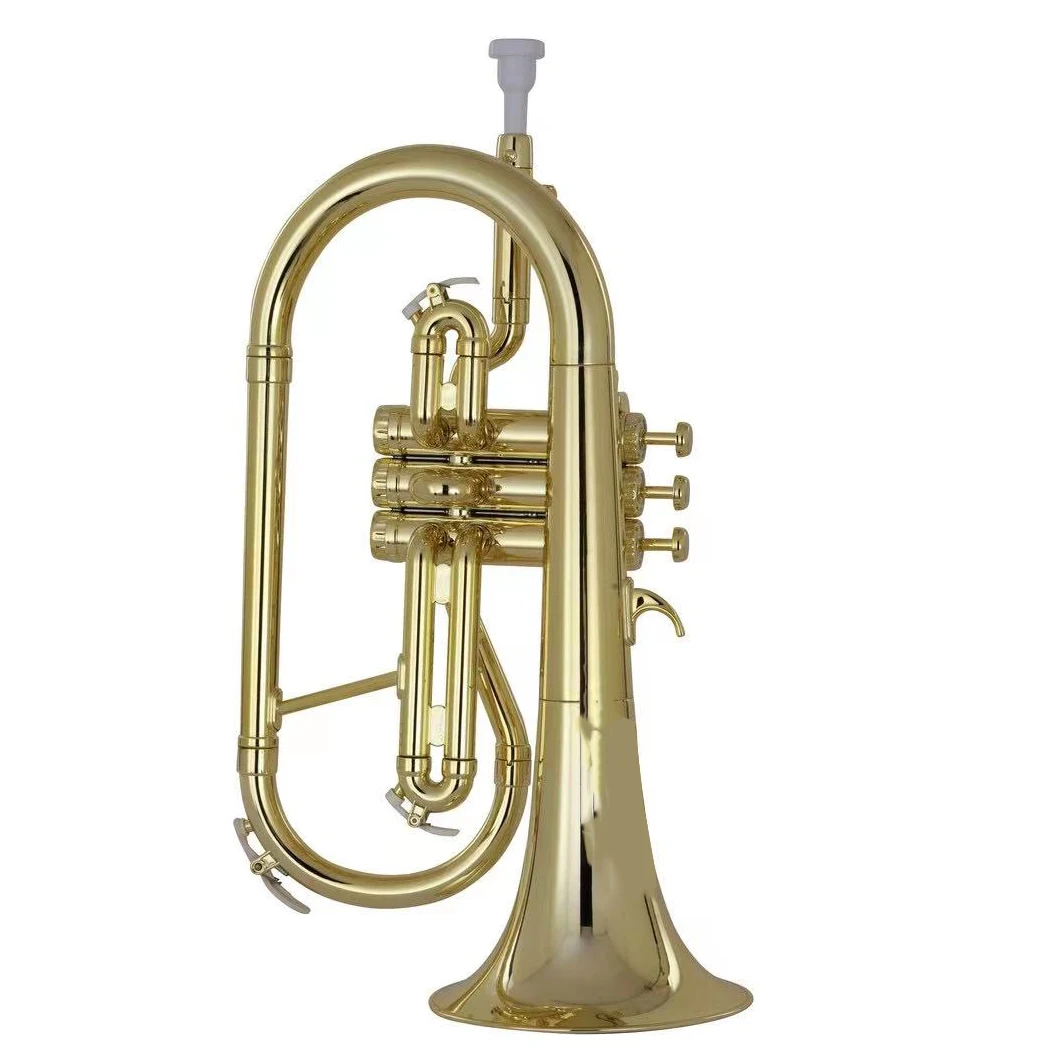 Chinese musical instruments produce plastic Bb flugelhorn