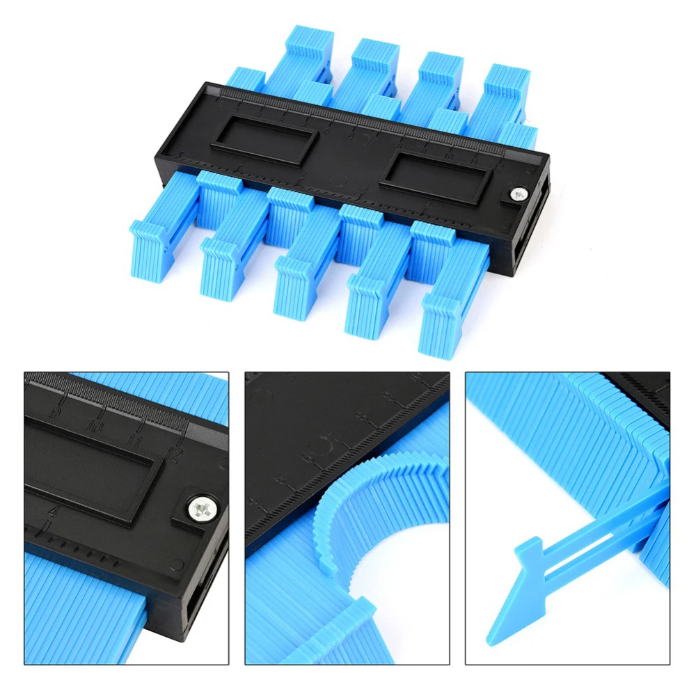 5 inch Plastic Contour Gauge tool Profile Shape Duplicator Instant Template Tool Irregular 5 inch contour duplication gauge