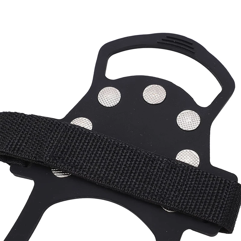 OBSHORSE New 10 Spikes Anti-slip Ice Gripper For Shoe Boots Safety Walking Crampons Boot Grips Ice Snow Chain Cleats