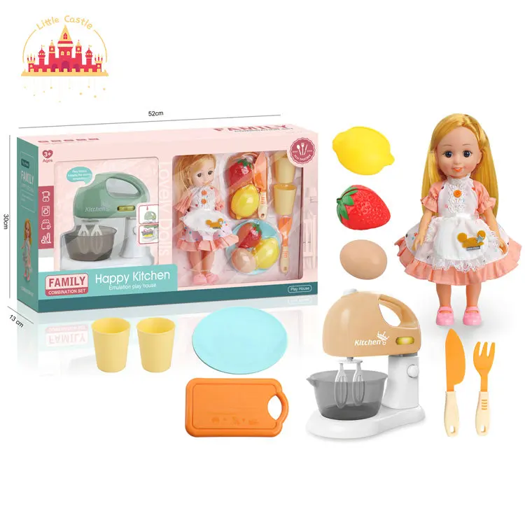 Новое поступление модная пластиковая мини-кукла с тележкой набор игрушек SL06D009