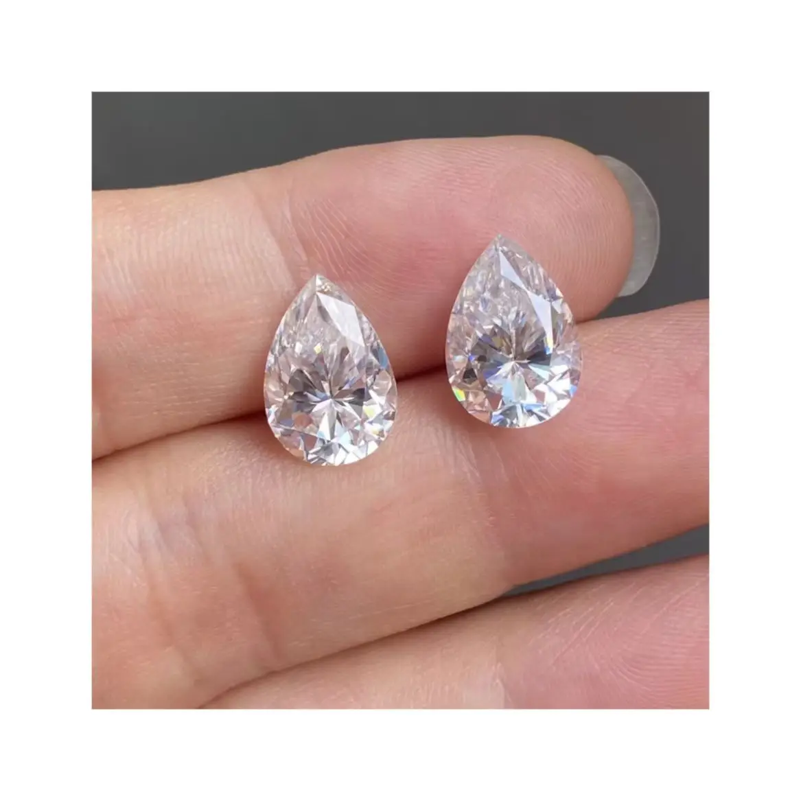 HQ Gems GRA EF белый 9x13 мм 5 карат Капля воды свободные лабораторные созданы грушевидной резки Муассанит алмаз