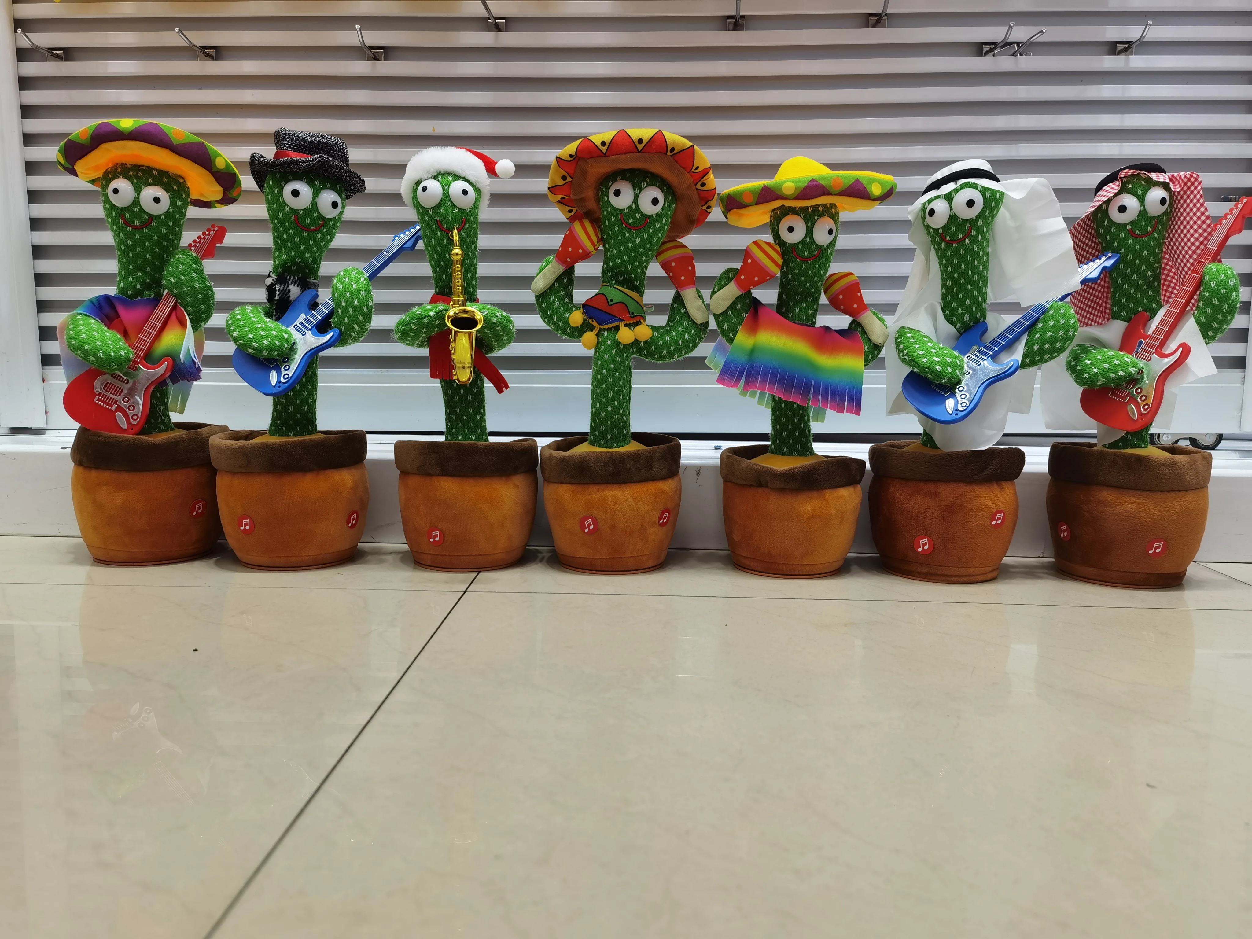 Popular Cactus Toy Dancing Cactus Twisting Singing Learning Tongue Recording Learning To Speak USB Battery Lighting Up Cactus