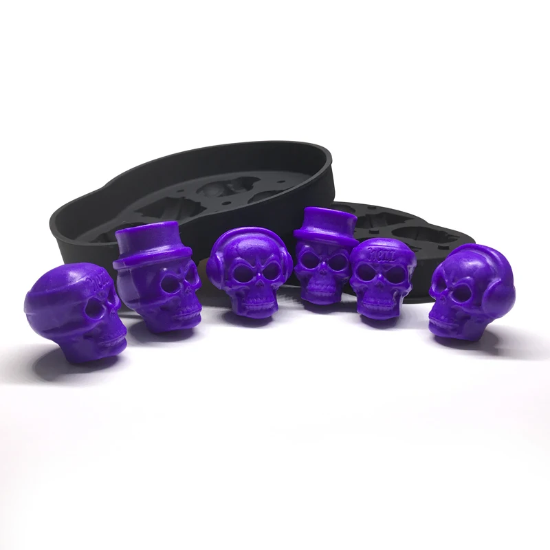 Eco friendly kitchen unique DIY 3D handmade Silicone soap Molds for halloween decoration