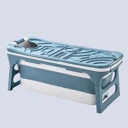 Высокое качество 140 см Большая Пластиковая Складная Ванна для взрослых