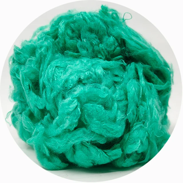 1.4D 38 мм натуральное бамбуковое волокно для прядения шерсти