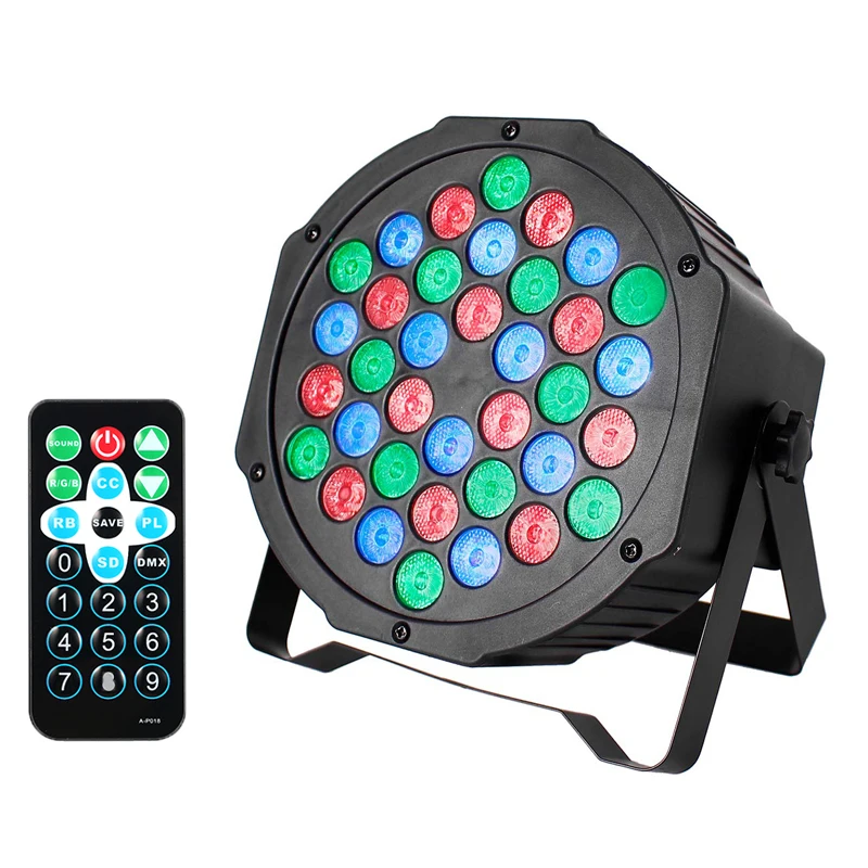 Sound Control 36 Par LED RGB DMX Lights Par Can Stage Light DJ Disco Par LED Light Matrix