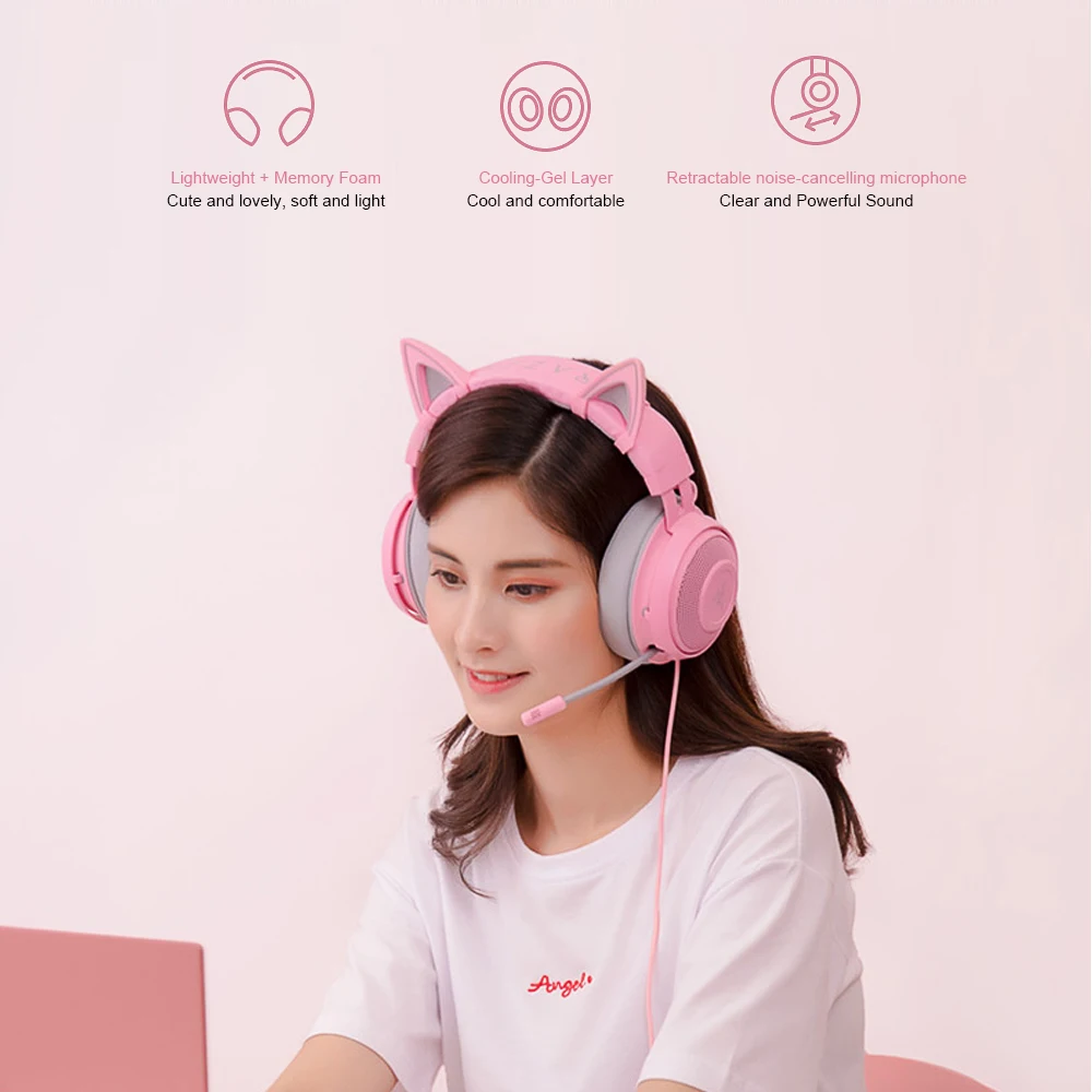 Razer Kraken Gaming Headset with Noise Cancelling Microphone Replacement for PC Gaming Headset