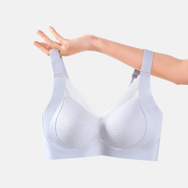 Seamless Bra Push Up Bra Woman Wire Free Underwear Ice Silk Removable Padded Bralette