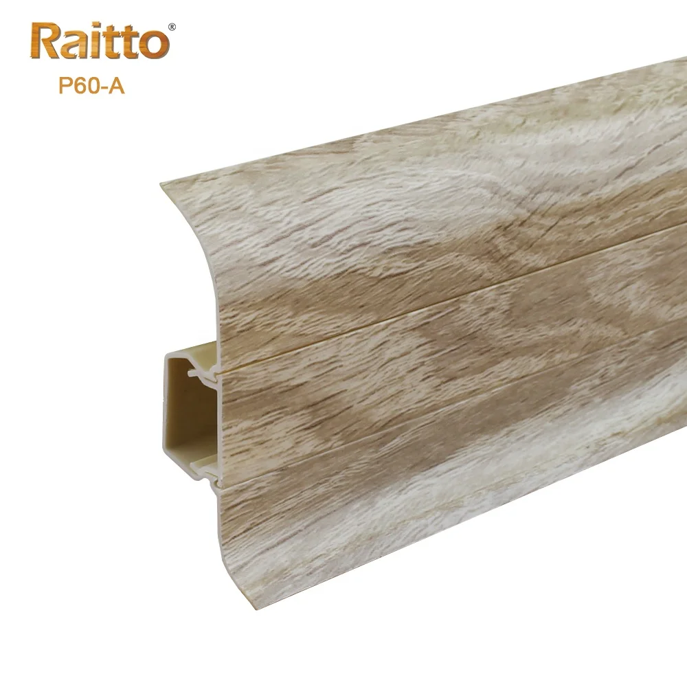 P60-A, Ruitai Plastic Floor Skirting/Vinyl Skirting Board/Flexible Baseboard