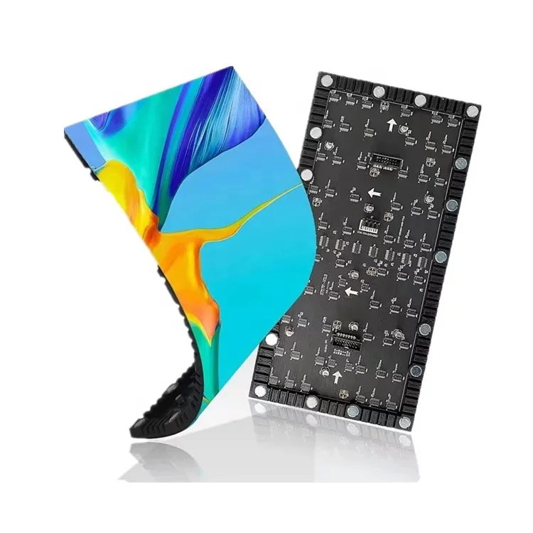 Shenzhen TP внутренний гибкий мягкий светодиодный дисплей модуль P3.076 104x52 матрица RGB светодиодная видеопанель
