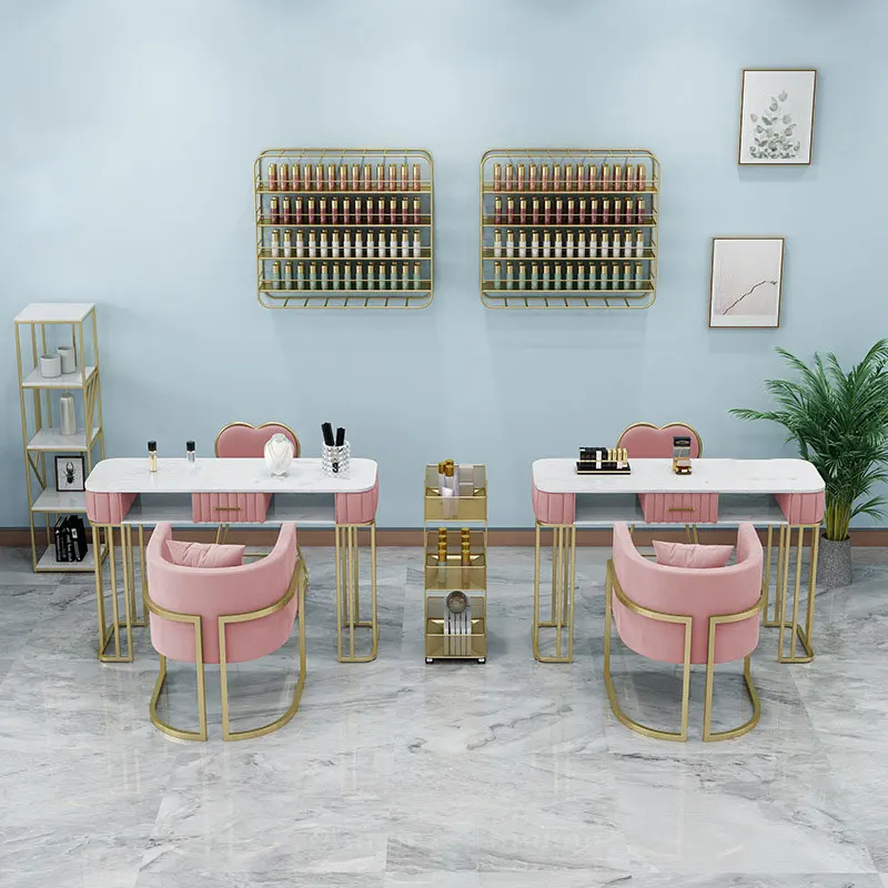 Professional Salon Furniture Nail Table Station For Tech