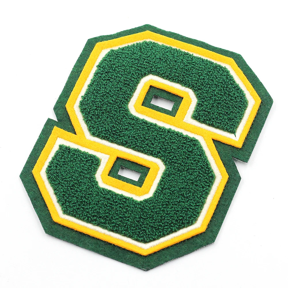 Hot Bulk Embroidered Chenille Patches OEM Woven Iron On Patches For Clothing Custom Embroidery Patch