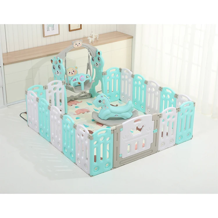 
Free combination kids safety game fence baby indoor portable plastic playpen fence for children 