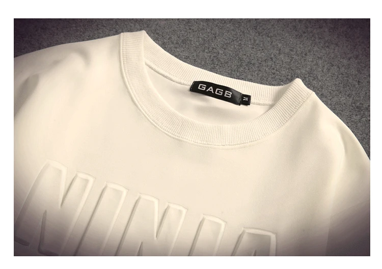 
Modern fancywork Space cotton men short sleeve Convex alphabet printing custom tshirt manufacturer 