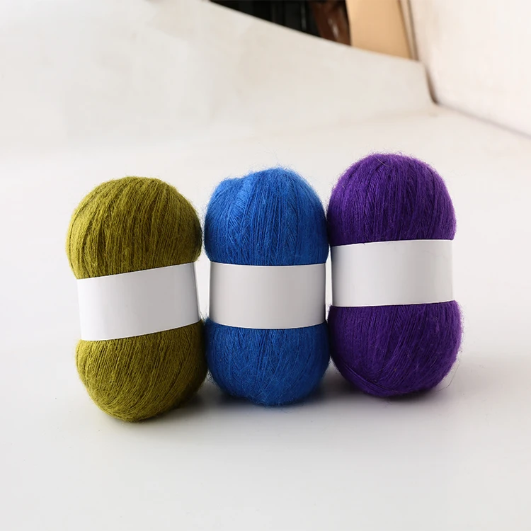 
mohair yarn crochet Skin-friendly baby wool yarn for knitting sweater shawl 