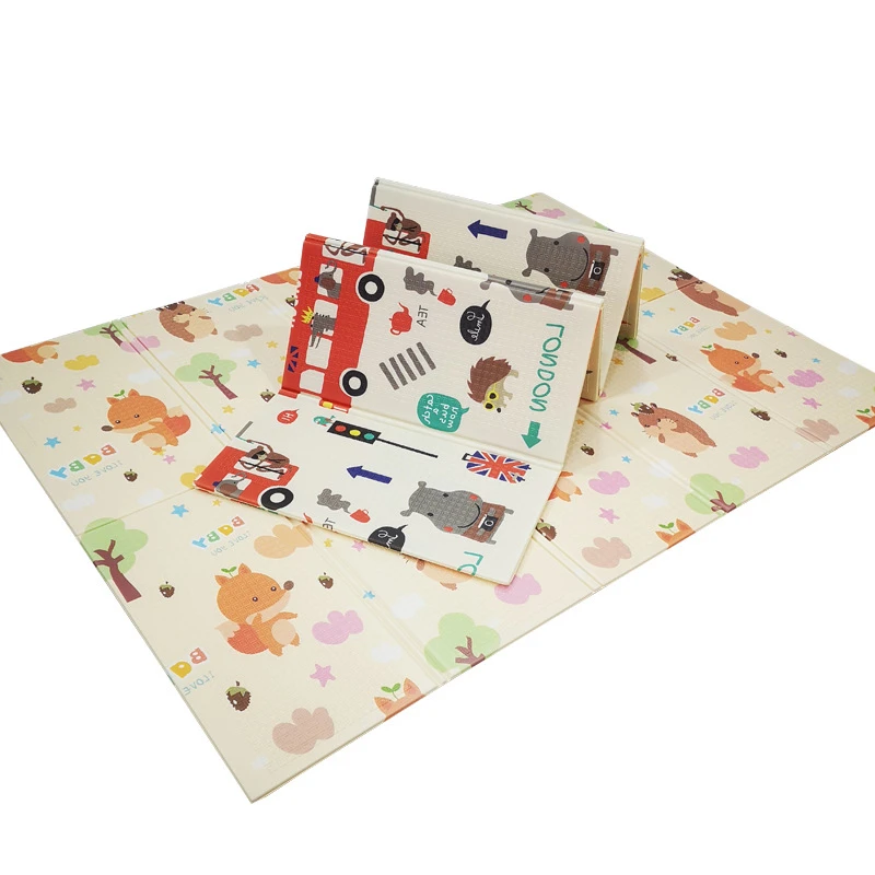 
Factory Wholesale Fisher Price Toys Non-toxic Floor 100% Polyester Baby Play Mat 