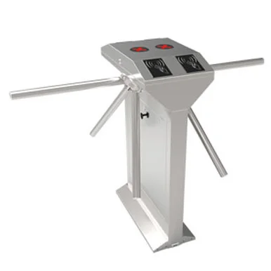 Unique Feature 304 Stainless Steel Double Motor Face Recognition RFID Card Access Control System Tripod Turnstile For Buildings