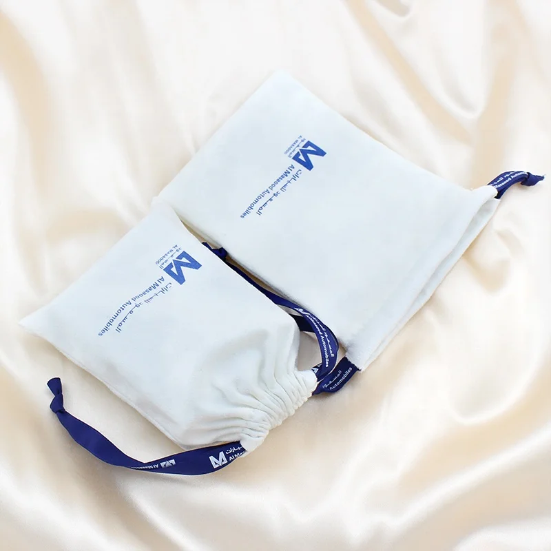 Luxury Velvet Drawstring Pouch For Jewelry Watch Packaging Soft goodie Earring Necklace Bracelet Jewelry Bag whit logo