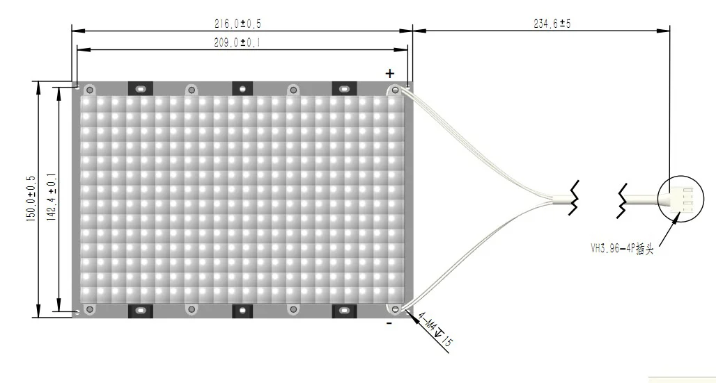 3d printer use 308pcs LED High power 8.9 inch lcd 3D printer parallel 405nm UV led array