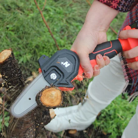 New Energy Nplus Portable Electric Chainsaw 4 Inch Mini Chain Saw for branches