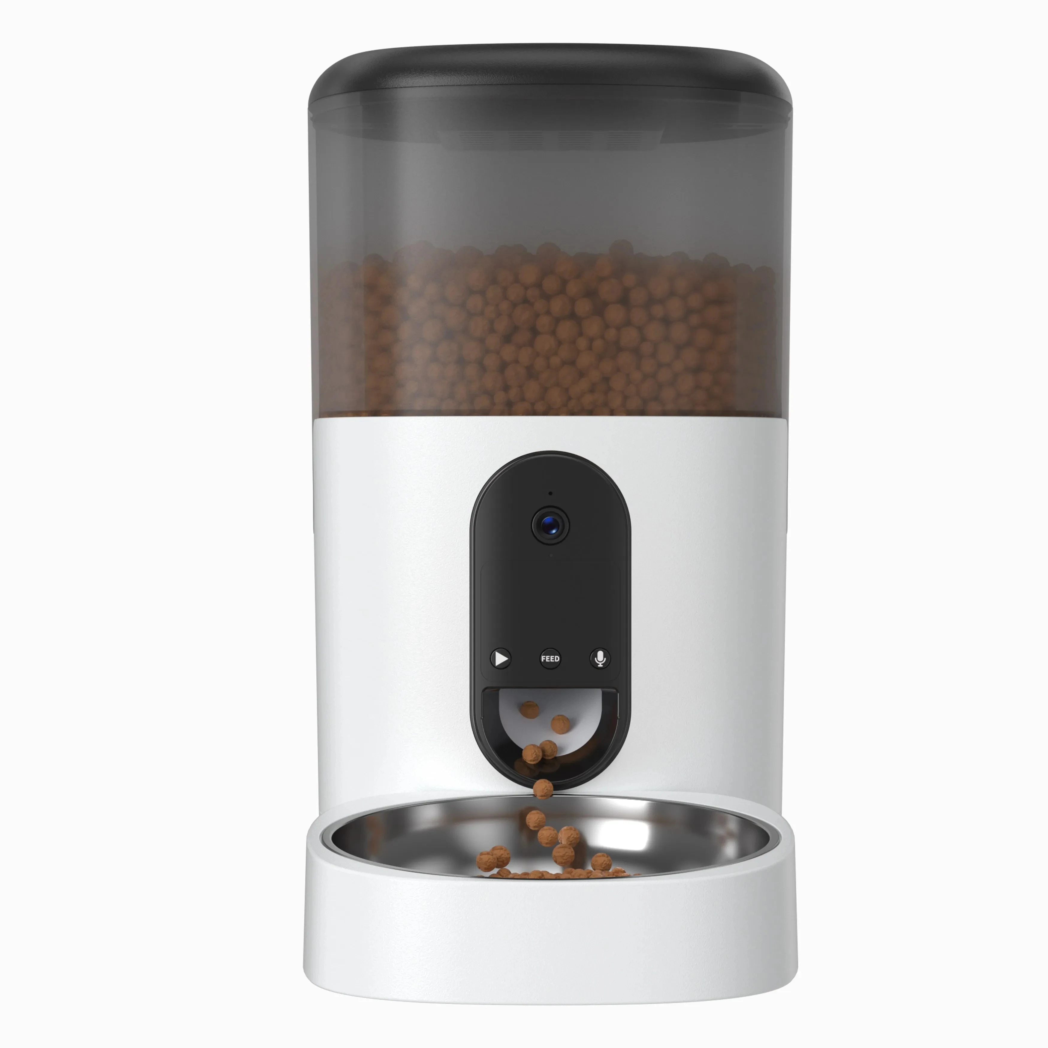 Remote Control APP Video Camera Smart Pet Feeders 6L Automatic Pet Feeder Wifi Connected Smart Pet Feeder with Voice Record