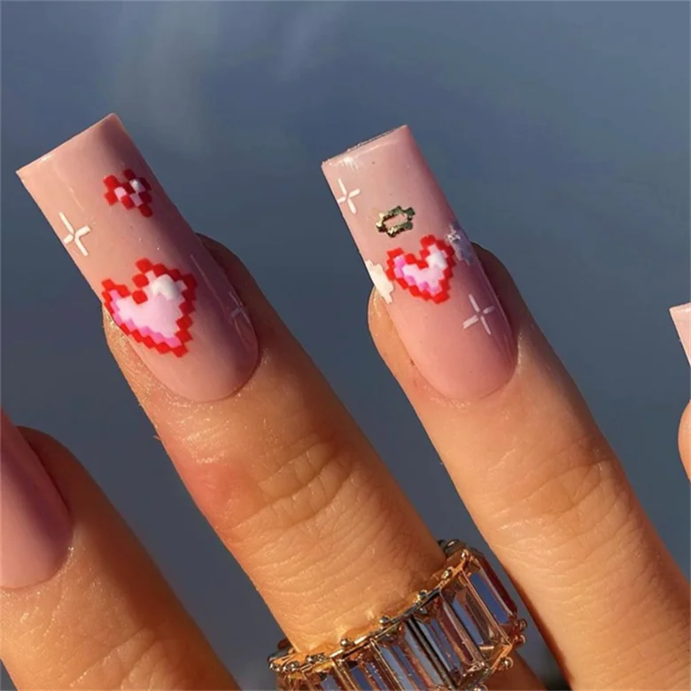 Vivid Handmade Press Gel Color For Navy Blue Nails Gold