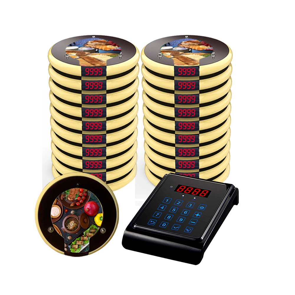 Artom luxury buzzer Wireless call equipment touched system pager with waterproof logo for fast food restaurant coffee shop