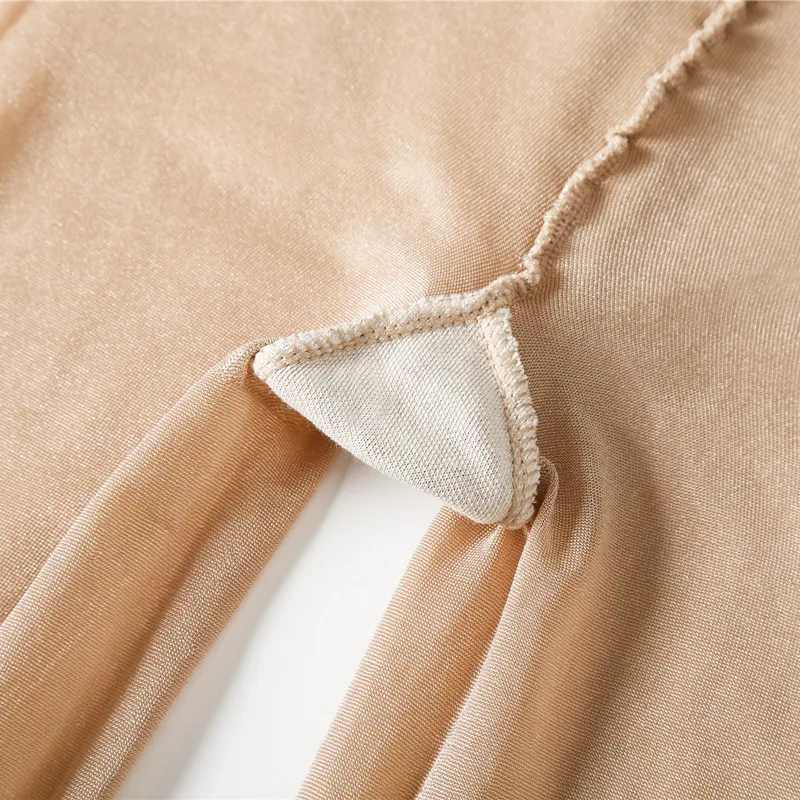 Manufacture wholesale 70d oil reflective shimmer tights shiny oil sheer pantyhose skin color women glossy pantyhose stockings