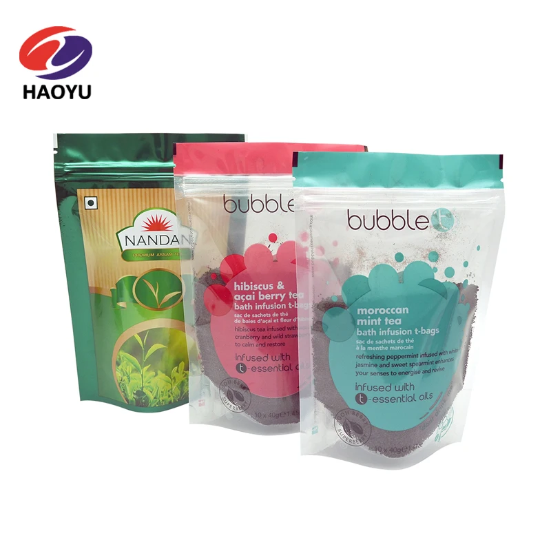 Custom Printed Plastic Doypack Stand Up Food Bag Zip Lock Zipper Ziplock Packaging Bags Standup Stand Up Pouch With Window