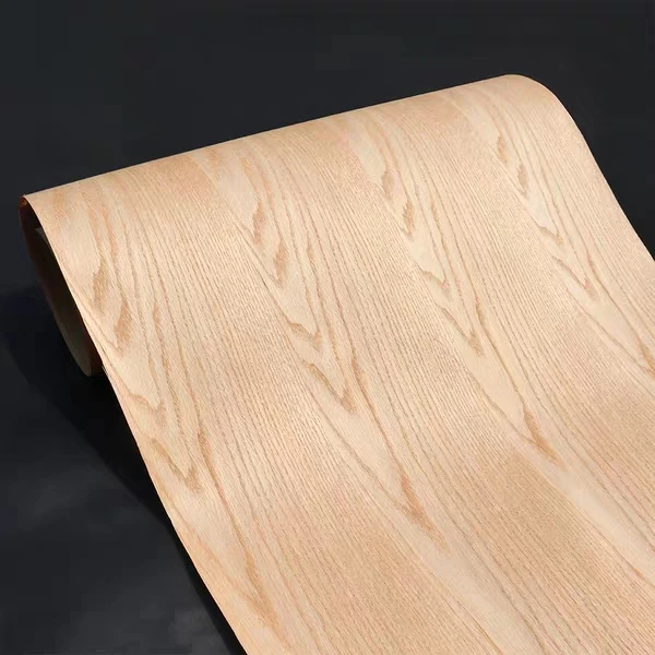 Natural Crown Cut Red Oak 2500*590*0.25mm Craft Paper Wood Veneer