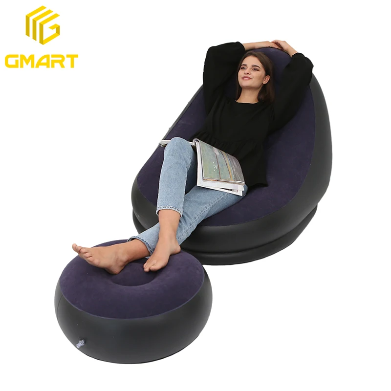 Gmart Comfort Living Room Furniture Online Cane C Shaped Gen Lazy Sofa Bench Reception Ottoman Inflatable Sofa