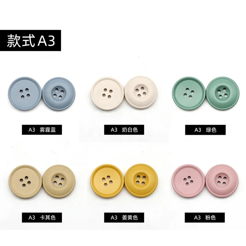4 Holes Printed Colorful Sewing Accessories Round Plastic Resin Buttons For Clothing/Clothes