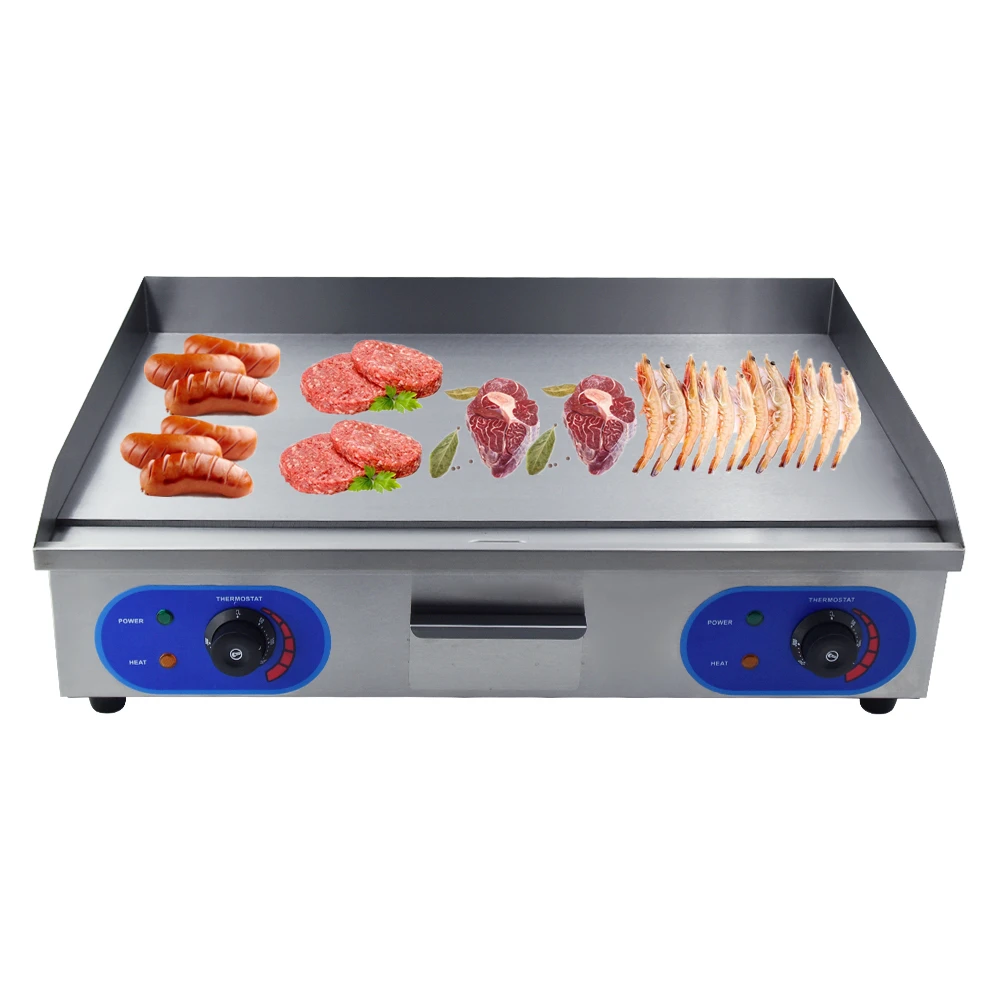 Commercial Fast Heating No Smoke  Electric Grills Electric Griddles