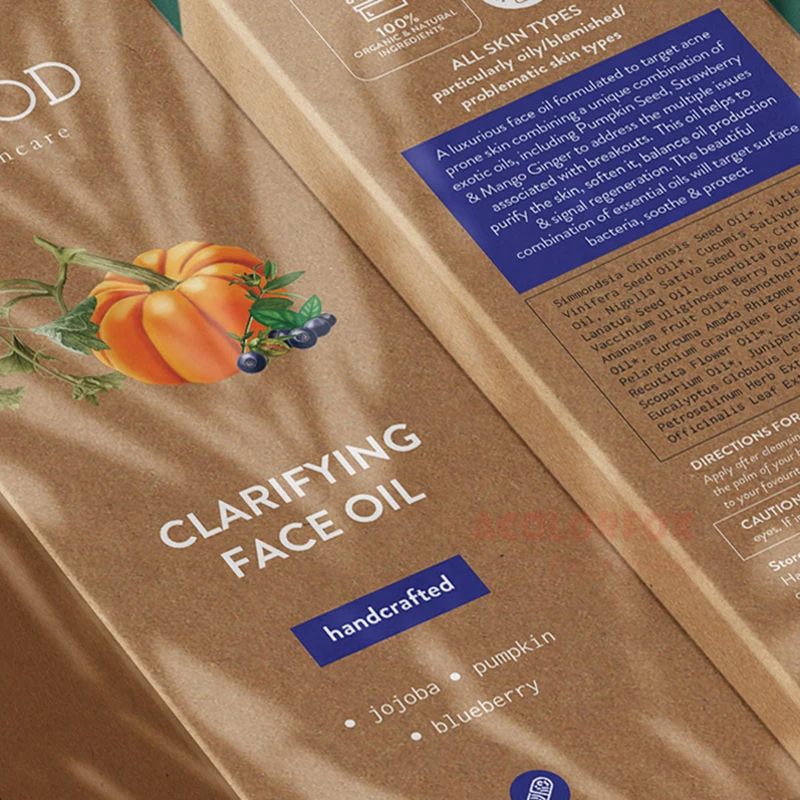 Custom Sustainbale Skin Care Tube Packaging Vintage Recyclable Skincare Biodegradable Packaging Boxes With Your Own Logo