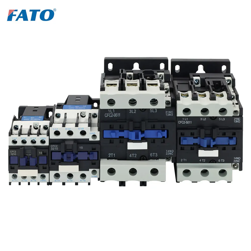 FATO Din Rail AC LC1 Magnetic Contactor electrical supplies 65A/80A/95A 220V/380V 3 Pole Motor Reversing