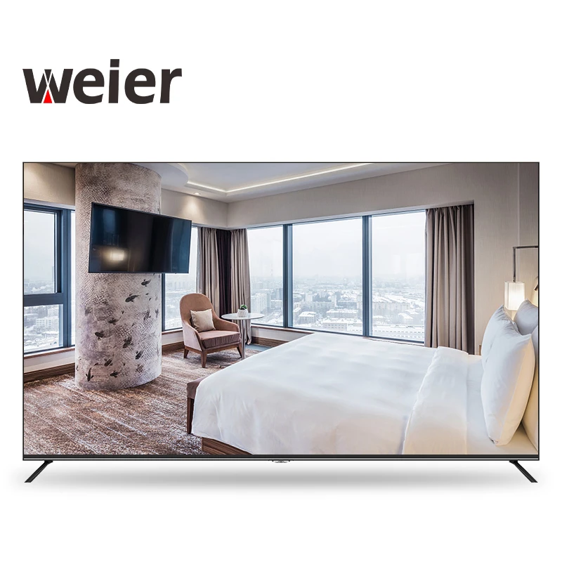 weier LED TV 32 50 55 65 inch android smart television wholesale Full LCD office hotel tv