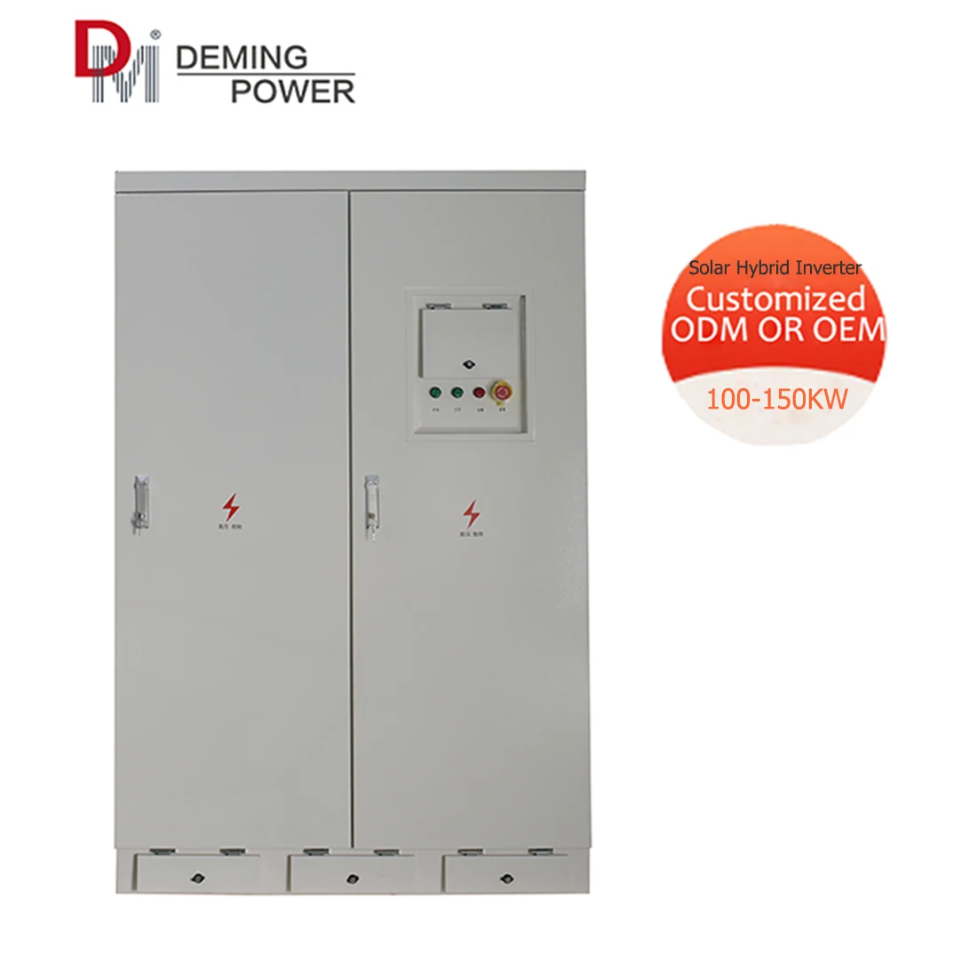 Low Priced 150KW Solar Hybrid Inverter 3-Phase Pure Sine Wave with 50/60Hz Switching Frequency Efficient Solar Inverter