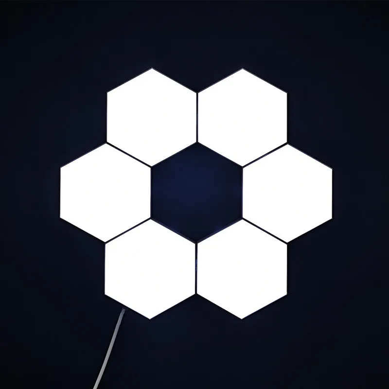 RGB LED Wall Light Touch Quantum Light Small Night Lamp Hexagon Honeycomb Sensor Lighting With Remote Control