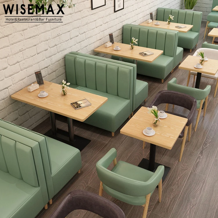
Wholesale restaurant furniture modern upholstered cafe hotel booth seating leather wood restaurant booth sofa 