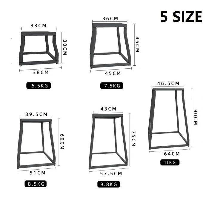 Wholesale Sport Detachable Bounce Jumping Stool Fitness Progressive Jump Box Gym Training Jumping Bench Training Equipment