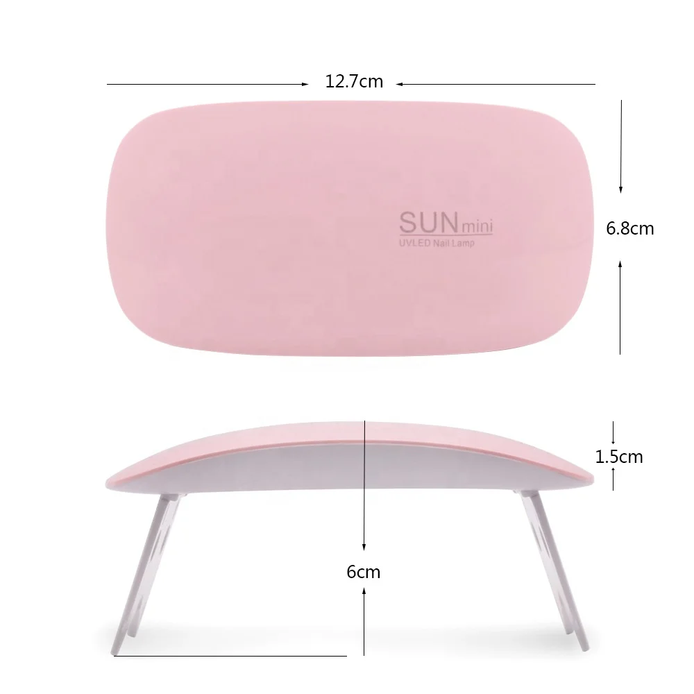 Профессиональная цифровая машинка для дизайна ногтей 6 Вт мини-инструменты салона светодиодная УФ-лампа