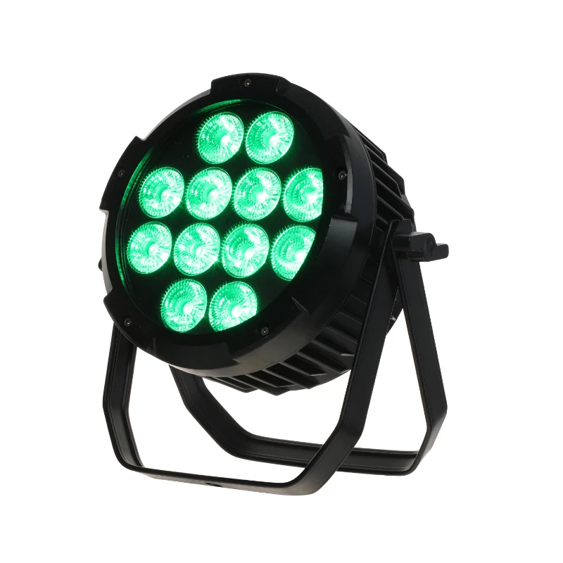 12x18W LED Par Can Projection Lights 6-in-1 RGBWA UV Wireless Battery IP65 Stage Light