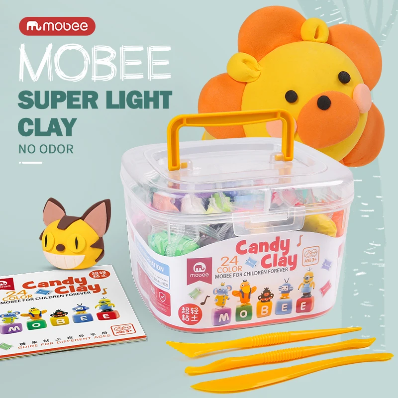 Hot sales clay Customized wow soft polymer clay basic color to mix a variety of mixed colors air dry clay for kids